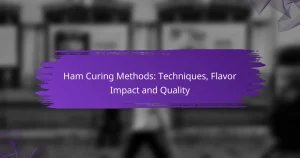Ham Curing Methods: Techniques, Flavor Impact and Quality